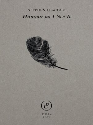 cover image of Humour as I See It
